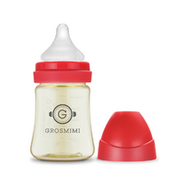Grosmimi PPSU Baby Feeding Bottle 200ml (Newborn) - Red 新生儿奶瓶