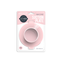 Grosmimi Silicone Suction Plate for Food Jar and Food Tray (Pink)