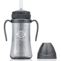Grosmimi Straw Cup Dark Series PPSU 300ml (6M+) -Charcoal  吸管杯