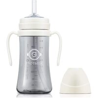 Grosmimi Straw Cup Dark Series PPSU 300ml (6M+) -White  吸管杯