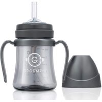 Grosmimi Straw Cup Dark Series PPSU 200ml (6M+) -Charcoal  吸管杯