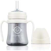 Grosmimi Straw Cup Dark Series PPSU 200ml (6M+) -White 吸管杯