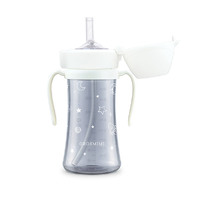 Grosmimi Space Edition PPSU Straw Cup 300ml(6M+)  -White 星空系列
