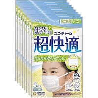 Unicharm Cho-Kaiteki Face Masks for Kids 6-9Years 24pcs  超快適 (3x8)