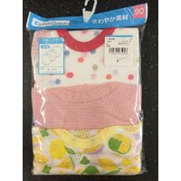 Elfindoll 100% Cotton Baby Girl Onesie 3 Pack Size 60-90cm (Extra Breathability)- 超透气连体内衣