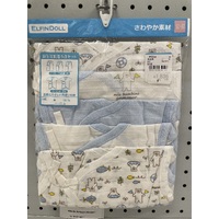 Elfindoll Japan Style Underwear 100% Cotton for Newborn Baby 5 Pack- 日本製内衣