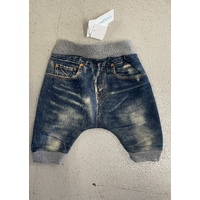 Elfindoll Baby Boy Stretch Denim Pants Size 80cm (水洗弹力牛仔裤)