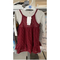 Elfindoll Japan Girl Scarlet Lace Dress (2 Pieces) Size 80cm