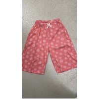 Elfindoll Japan Girl Pajama Pants Size 110-130cm (Pink Dot) - 西松屋宽腿裤