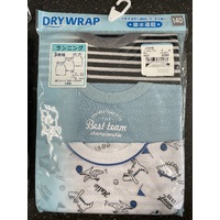 Elfindoll Japan Boy Vest 3 Pack Size 140cm - 西松屋吸水速干背心3件套