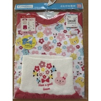 ElfinDoll Baby Girl Pajamas (Top+Belly Protect Pants) 1 Set Size 70cm (Flower) 西松屋睡衣套装