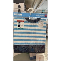 ElfinDoll Baby Boy Pajamas (Top + Shorts) 1 Set Size 110cm (Blue Stripes) 西松屋睡衣套装