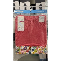 ElfinDoll Baby Girl Pajamas (Top + 3/4 Pants) 1 Set Size 80-100cm (Red Flower) 西松屋睡衣套装