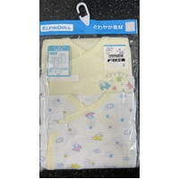 Elfindoll Japan Style Underwear Sleeveless 100% Cotton for Newborn Baby 2 Pack - 日本製无袖新生儿蝴蝶衣