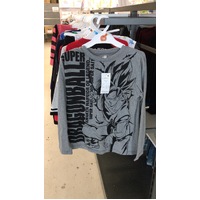 Nishimatsuya Long Sleeve Boy T Shirt Dark Grey Size 130-150cm (Dragon Ball 七龙珠) - 西松屋