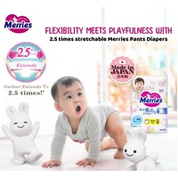 MERRIES Nappy Pants Size XL 2pcs (Sample Pack) 12-22KG