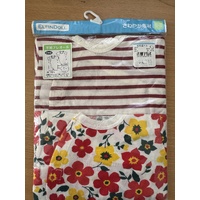 Elfindoll 100% Cotton Baby Girl Onesie 2 Pack Size 60-70cm 连体衣