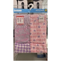 ElfinDoll Baby Girl 100% Cotton Pajamas 2 Sets Size 100-110cm (Purple & Pink)