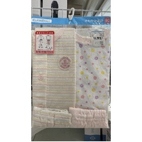 ElfinDoll Baby Girl 100% Cotton Pajamas 2 Sets Size 70-90cm (Yellow)