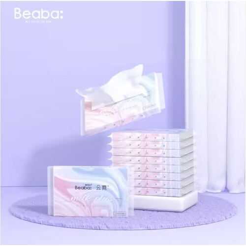 Beaba Baby (BIBAbebe) Lucine Milk Essence Moisturized Facial Tissue 3-Ply 400 sheets (40x10) 