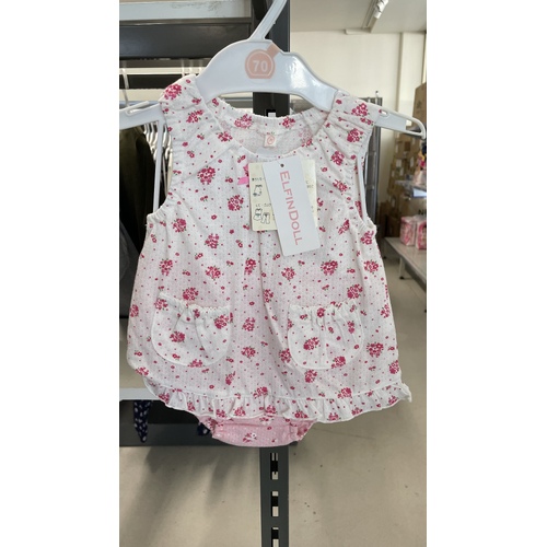 Elfindoll Japan Baby Girl Dress Set Size 70-80cm (Flower)