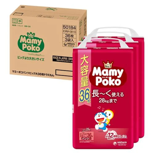 Mamypoko Pants Size XXL 1Carton 108pcs (15-28KG) -New Version