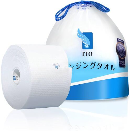 ITO Cotton Facial Towels (Disposable) & Dry Wipes 70 Sheets -1Roll 伊藤棉巾