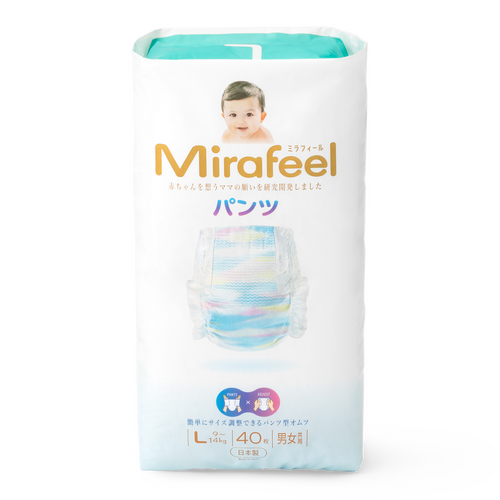Mirafeel Premium Pants with Adjustable Waistband Size L 40PK (9-14KG) 腰围可调式拉拉裤