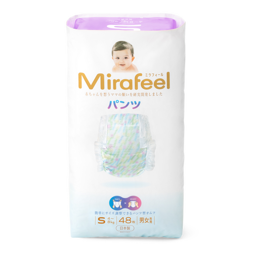 Mirafeel Premium Pants with Adjustable Waistband Size S 48PK (4-8KG) 腰围可调式拉拉裤