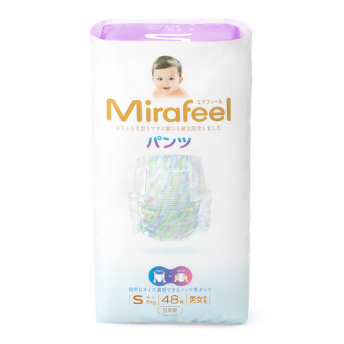 Mirafeel Premium Pants with Adjustable Waistband Size S 48PK (4-8KG) 