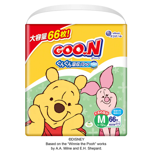 Goo.N Disney Pants Size M 66PK (6-12KG) - NEW VERSION 大王迪士尼