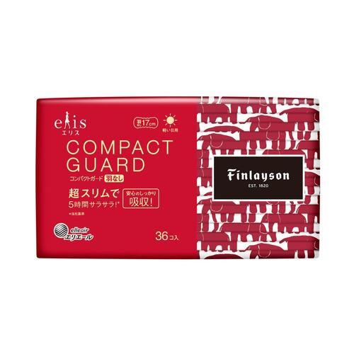 Elis Compact Guard Day Pads 17cm Without Wings 36pcs