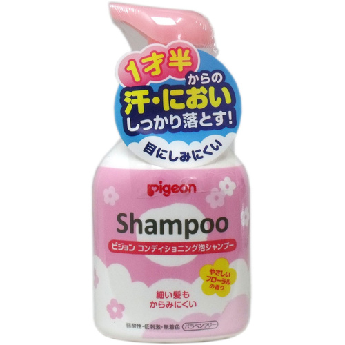 Pigeon Baby Conditioning Foam Shampoo 350ml for baby over 1.5 years (Floral Scent)