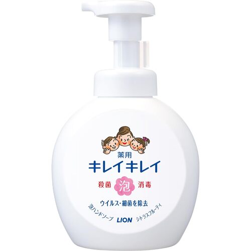 Lion Kirei Kirei Anti Bacterial Medicated Foaming Hand wash 500ml (Citrus Fruity) 柑橘果香