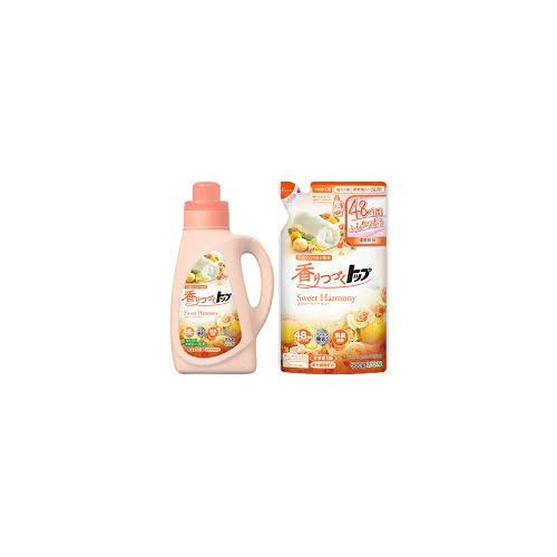 Top Long-Lasting Fragrance Sweet Harmony Laundry Detergent with Fabric Softener 850g + Refill 500g