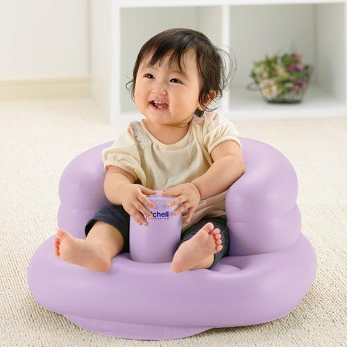 Richell Fluffy Baby Chair For Baby 7Months to 2 Years Old ( Purple )