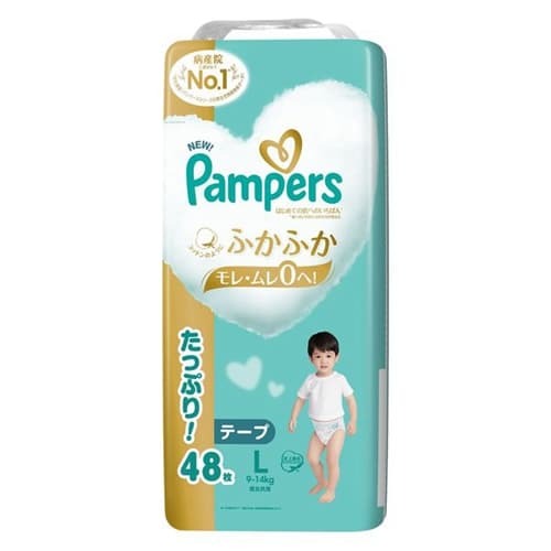 Pampers Premium Nappies Size L 48PK (9-14KG) 一级帮 白金帮 