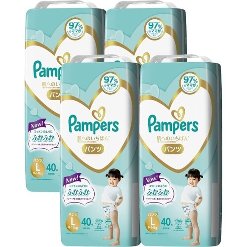 Pampers Premium Pants Size L 1Carton 160pcs (L40x4) 9-14KG - NEW VERSION 新版标准包