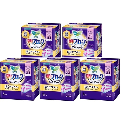 KAO Laurier Pants Type Sanitary Pads Size M-L 5Packs (25pcs) - Pants Type Napkins