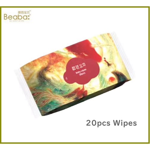 Beaba Bigfish Begonia Version Super Thick Baby Wipes 20pcs -1Pack 大鱼海棠湿巾加厚加柔
