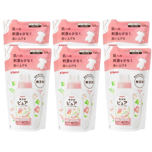 Pigeon Baby Laundry Detergent Liquid 6Packs Refill (720ml x 6)