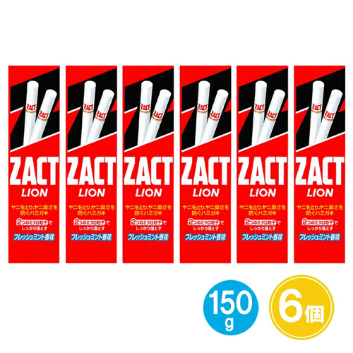 Lion Zact Toothpaste for Smokers 6Packs 900g (150gx6) Japan Version