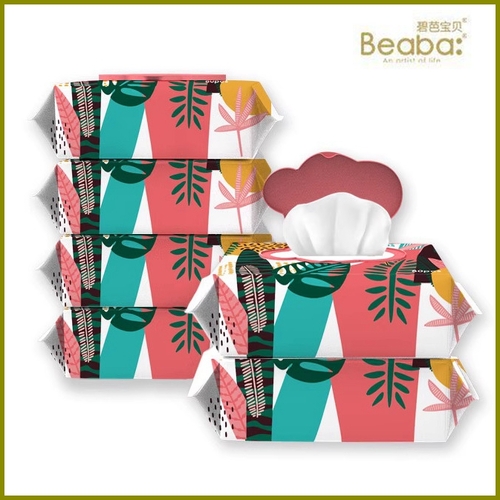 Beaba Thick & Soft Baby Wipes Jungle Rhapsody Series 6Packs 480pcs (80x6) 丛林加厚柔湿巾