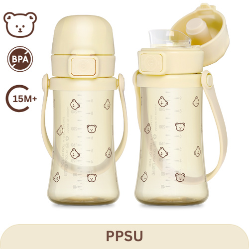 Grosmimi Cherrish PPSU Kids Tumbler 300ml (Butter) 15m+