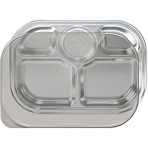 Grosmimi Stainless SUS304 Baby Food Tray with Lid (5 Compartment)