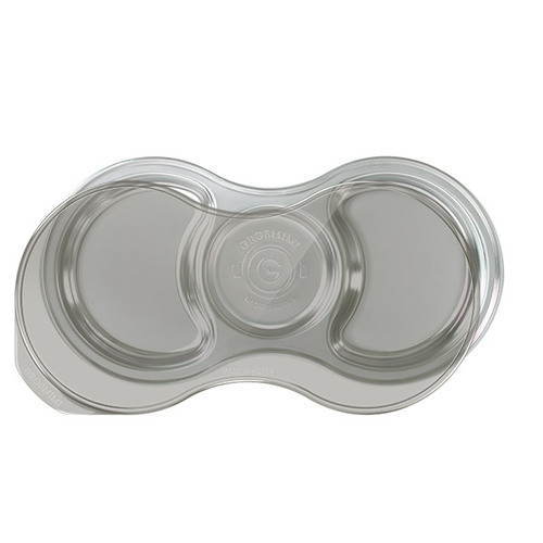 Grosmimi Stainless SUS304 Baby Food Tray with Lid (3 Compartment)