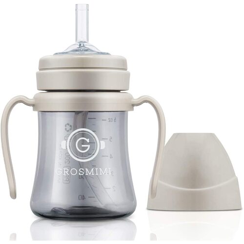 Grosmimi Straw Cup Dark Series PPSU 200ml (6M+) -Cream Beige 吸管杯