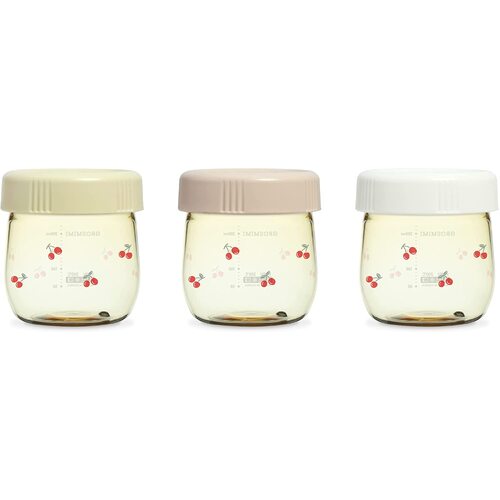 Grosmimi Cherrish Edition PPSU Baby Food Jar Set 250ml (3 Jars)