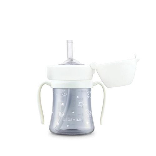 Grosmimi Space Edition PPSU Straw Cup 200ml(6M+) -White 星空系列