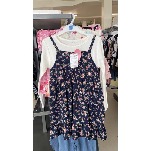 Elfindoll Japan Girl White & Flower Dress Size 130-150cm